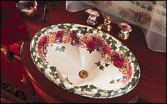Peonies & Ivy Countertop Lavatory