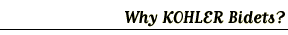 Why Kohler Bidets?